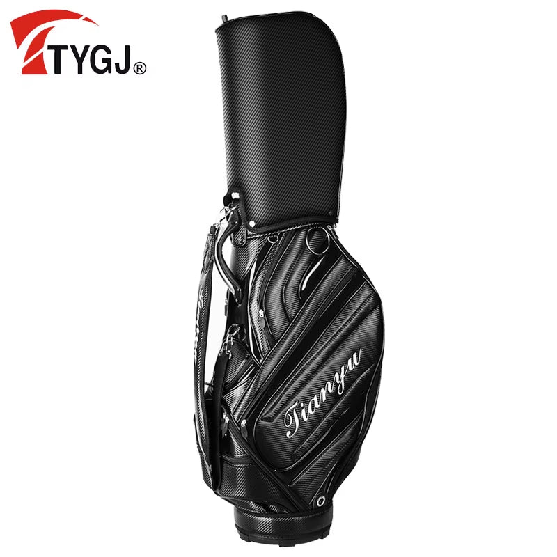 Large Capacity Golf Bags Multi-Functional Golf Standard Ball Bags PU Waterproof Stand Package Can Put All Set of Clubs