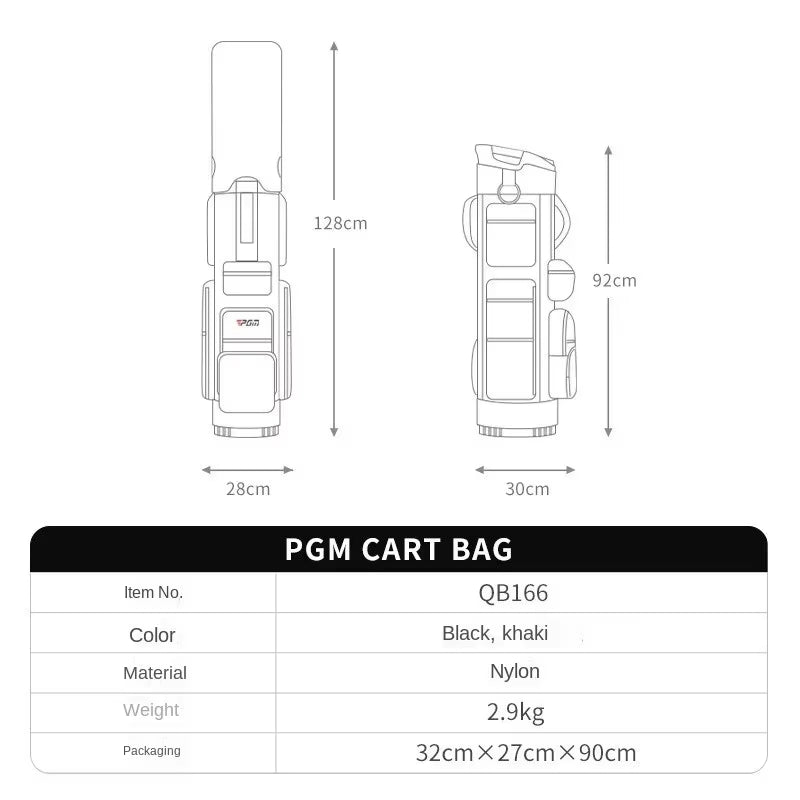 Travel Golf Bag Golf Standard Bag Fixed Club Holder Light Portable Light Weight Sport Bags QB166