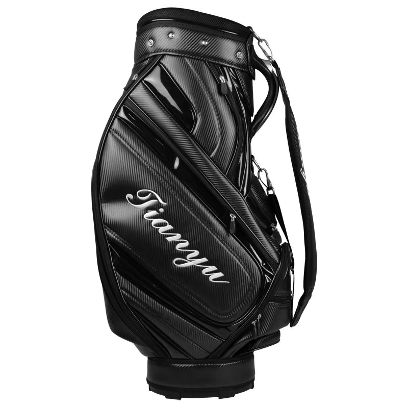 Large Capacity Golf Bags Multi-Functional Golf Standard Ball Bags PU Waterproof Stand Package Can Put All Set of Clubs