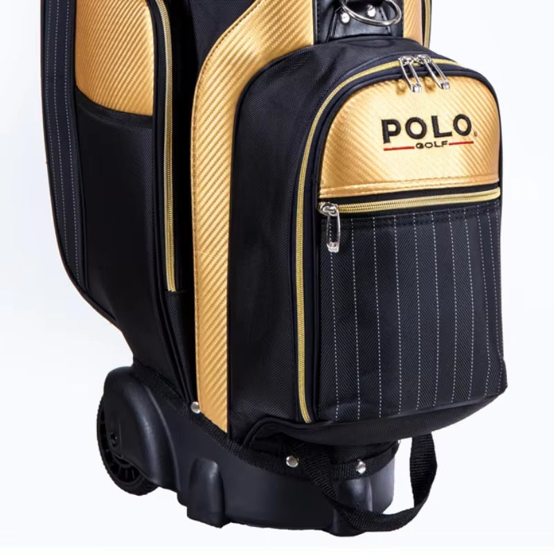 Golf Bags Portable Big Capacity Travel Pack Men Multifunction Lightweight Outdoor Golf Bag with Trolley Tug PLGB001