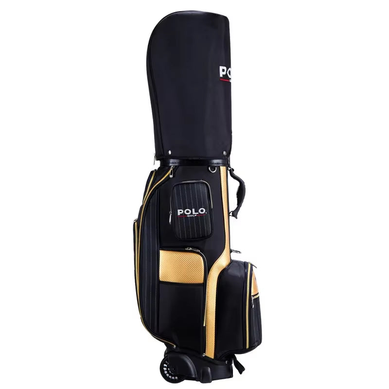Golf Bags Portable Big Capacity Travel Pack Men Multifunction Lightweight Outdoor Golf Bag with Trolley Tug PLGB001