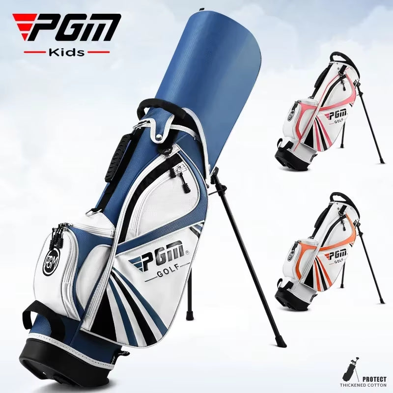 Children'S Portable Golf Clubs Bag Multifunction Bracket Stand Support Lightweight Golf Bagpack Children Golf Bag QB028