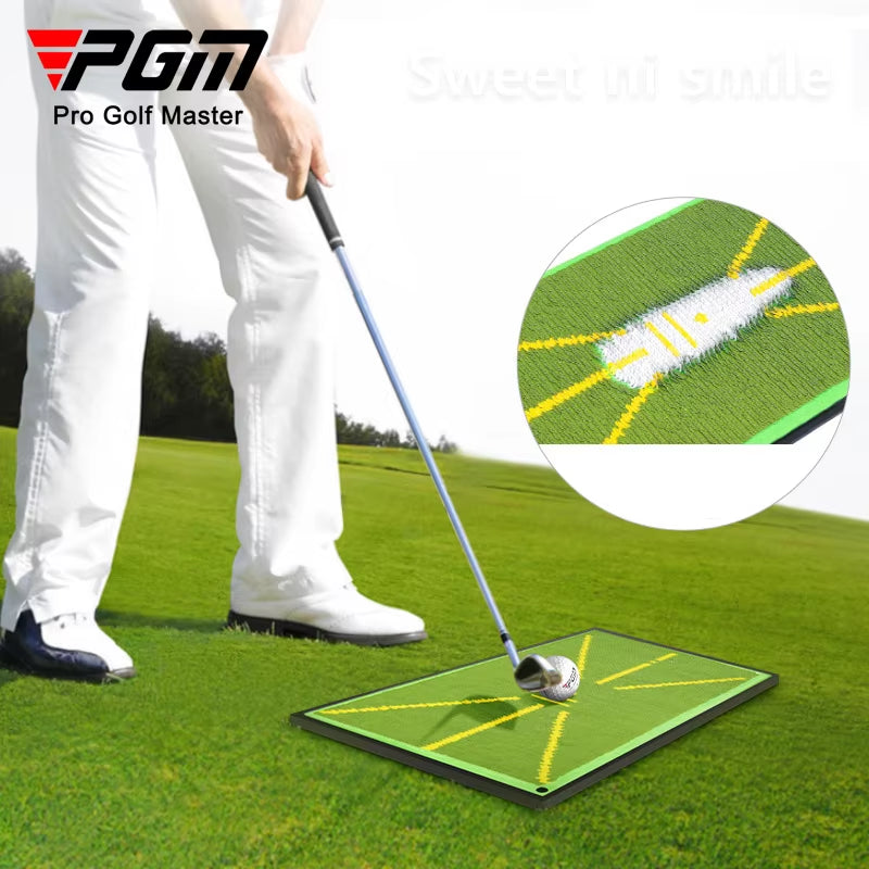 DJD038 Golf Strike Mat Bead Display Track Beginner Training Trace Detection Pad Swing Exerciser
